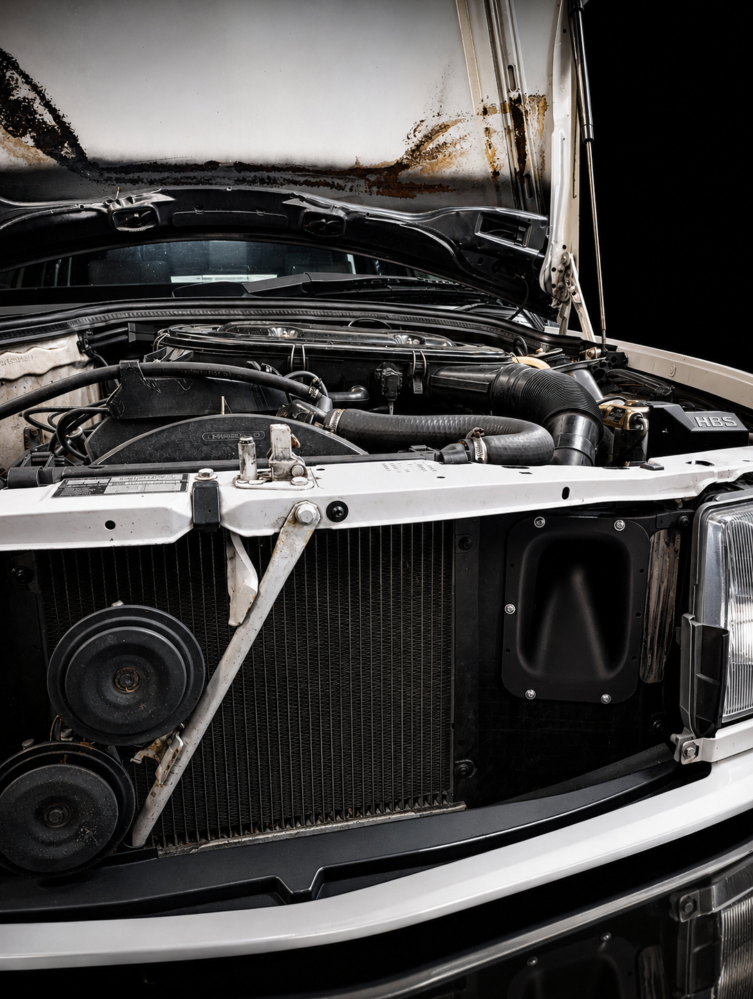 Mercedes 190E M102 Air Intake Motorraum Bild 2